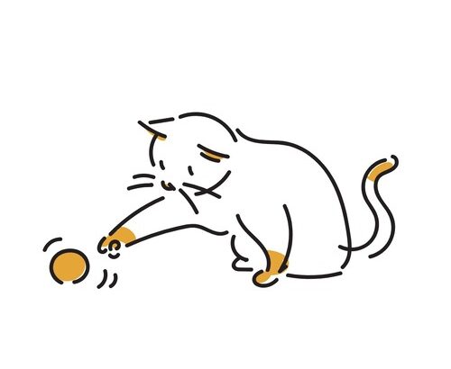 肩幅が広すぎる猫見つかる