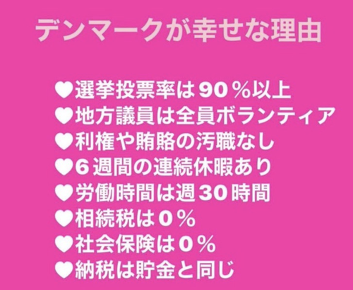 れいわ支持者「デンマーク最高！日本は地獄！」←デンマークの現実