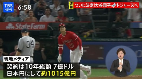 大谷翔平さん、一人で日本人の平均年収を50円ほど引き上げる