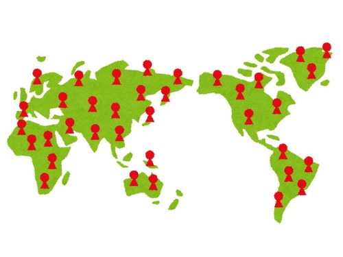 人類80億人がどの大陸＆どの国に住んでいるか…ひと目でわかる色別のグラフ