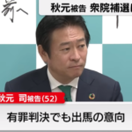 【衆議院東京15区補選】実刑判決を受けた自民党議員　無所属で出馬ｗｗｗｗｗｗｗｗｗ