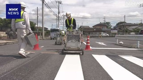 日本「もう金が無いから横断歩道の白線を減らそう」